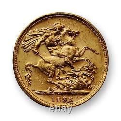 Australia 1898M Sovereign Gold Coin SKU# 7283