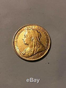 Australia 1899 GOLD Sovereign Wt 8g