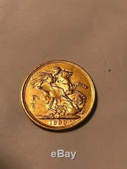 Australia 1899 GOLD Sovereign Wt 8g
