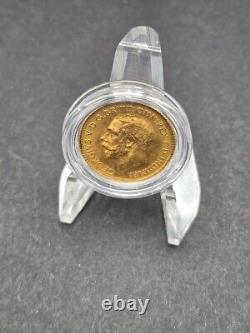 Australia 1915 S Half Sovereign Gold Coin Sydney Mint Mark