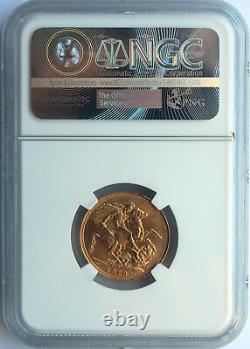 Australia 1918-s Gold Sovereign. George V. Sydney Mint. Ngc Ms-64