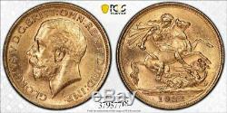 Australia 1921S Gold Sovereign PCGS MS63 Sydney mint King George V