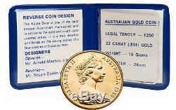 Australia 1980 Koala Bear Gold Coin BU