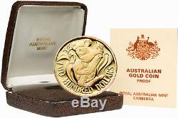 Australia 1986 Koala Bear Gold Coin Proof
