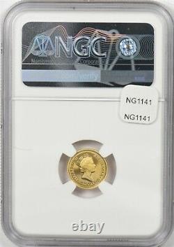 Australia 1989 P 5 Dollars gold Red kangaroo animal NGC Proof 69UC 1/20oz gold N
