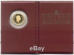 Australia 1990 25$ Australian Nugget Grey Kangaroo 1/4 oz Proof Gold Coin
