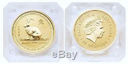 Australia 1999 Year of Rabbit 1/4 oz Gold Coin BU
