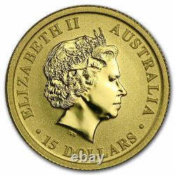 Australia 1/10 oz Gold Kangaroo/Nugget BU (Random Year) SKU #22944