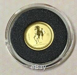 Australia 1/20 Ounce Gold Lunar Horse World of Gold Coins Passport