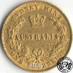 Australia 1 Sovereign 1864 QV. XF+