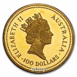 Australia 1 oz Proof Gold Nugget Random Year (Abrasions & Spots)
