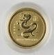 Australia 2000 $15 1/10 Oz 9999 Gold Coin Lunar Year Of Dragon Gem Bu