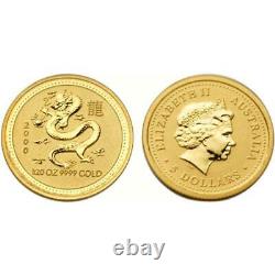 Australia 2000 Year of the Dragon $5 1/20 oz Gold Coin SKU# 2934