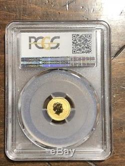 Australia 2002 Lunar Year of Horse 5$ 1/20oz Gold Coin Pcgs Ms-69 Secure
