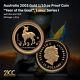 Australia 2003 Year Of The Goat 1/10oz Gold Proof Coin Lunar Series I Box+coa