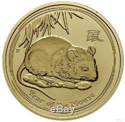 Australia 200 $ Gold Lunar Year of the Mouse 2 oz- 2008