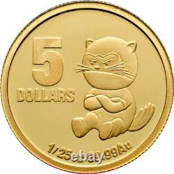 Australia 2010 Tinga the Tasmanian Devil Little Dinkums Pure Gold Coin Perfect