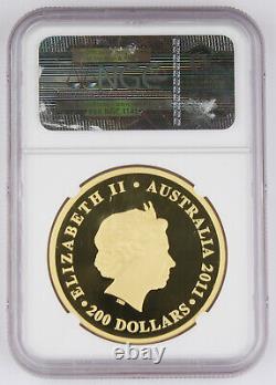 Australia 2011 P $200 Koala 2 Oz Gold Proof NGC PF70 Ultra Cameo Mintage 250