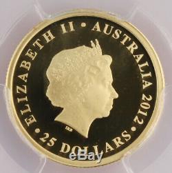 Australia 2012 One Sovereign $25 Gold Proof Coin PCGS PR70 PF70 Deep Cameo Perth