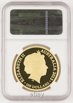 Australia 2013 $100 1 Oz Gold Kangaroo Coin 20th Anniversary NGC PF70 UCAM RARE
