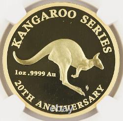Australia 2013 $100 1 Oz Gold Kangaroo Coin 20th Anniversary NGC PF70 UCAM RARE