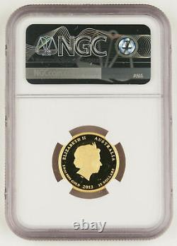 Australia 2013 P 1/4 Oz Gold $25 Year of Snake Colorized Proof Coin NGC PF69 UC