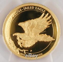 Australia 2014 $100 1 Oz Gold Wedge-Tailed Eagle Coin High Relief PCGS PR70 DCAM