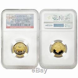 Australia 2015 Perth Mint Half Sovereign 15 Dollars Gold NGC PF70 Ultra Cameo