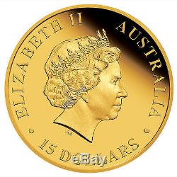 Australia 2016 Proof Koala $15 1/10oz. 9999 Pure Gold coin 1500 mintage with OGP