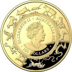 Australia 2020 Lunar Year of the Rat 1oz Gold Proof Domed RAM Coin # 462 of 750