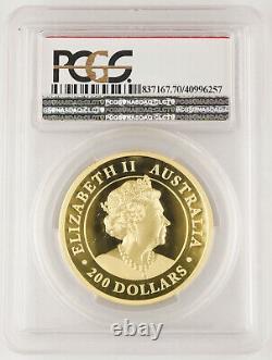 Australia 2020 P $200 Kangaroo 2 Oz Gold Proof Coin PCGS PR70 PF70 Mintage 250