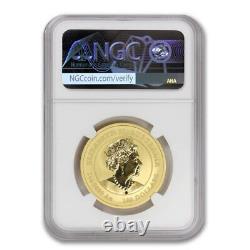 Australia 2023 1oz Gold Lunar Rabbit NGC MS70 First Day of Issue $100 24KT coin