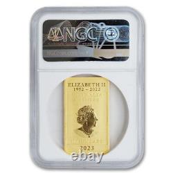Australia 2023-P $100 Gold Dragon Bar NGC MS70 First Day of Issue 1oz 24KT coin