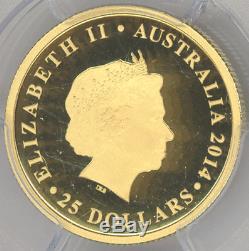 Australia $25 2014-P GREAT BARRIER REEF, TURTLE PCGS-PR69DCAM First Strike gold
