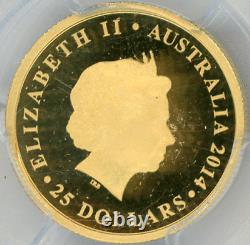 Australia $25 2014 P TURTLE PCGS-PF69 DCAM Gem+ Proof gold, Mintage=1000