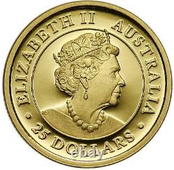 Australia, 25 Dollars, 2019, 1/4 oz 999 Gold, The Welcome Stranger Nugget, proof