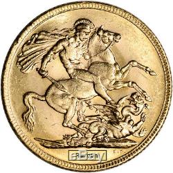Australia Gold Melbourne M Sovereign. 2354 oz George V XF-AU Random Date