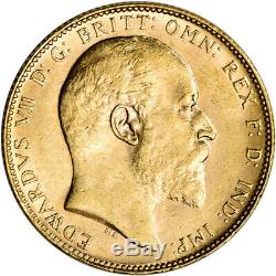 Australia Gold Perth P Sovereign. 2354 oz Edward VII XF-AU Random Date
