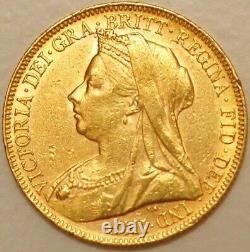 Australia Gold Sovereign 1899 P Perth mint Victoria KM# 13 (H+032)