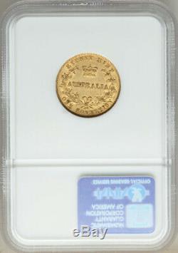 Australia Gold Sovereign Sydney Mint 1867 NGC AU50
