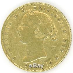 Australia Sovereign 1864 SYDNEY MINT REVERSE circulated gold coin