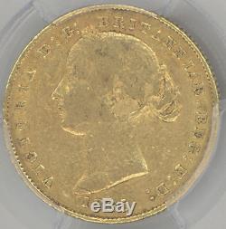 Australia Sovereign 1865 SYDNEY MINT REVERSE PCGS-VF30 gold coin
