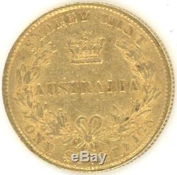 Australia Sovereign 1866 SYDNEY MINT REVERSE Very Fine gold
