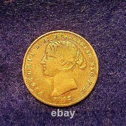 Australia Sydney Mint 1/2 Half Sovereign 1862 Gold Coin Vg Condition Km#3