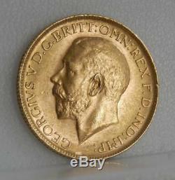 Australia Uncirculated 1912-P Sovereign. 9170 Gold Coin Perth Mint C0899