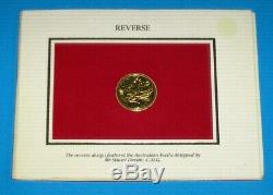 Australian 1985 200 Dollar Gold Coin in Original Folder Issued By R A M Nice