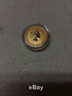 Australian 1/10 Of An Ounce Gold Coin. 9999 24K $15.00 Face Value. Gem
