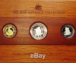 Australian 1 ounces Gold Coin 1oz Silver 1oz Platinum Outback Proof Collection