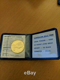 Australian $200 Royal Mint Coin 1980 Koala 22 Carat Gold UNC