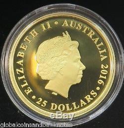 Australian 2016 Sovereign 22 Carat $25 Gold Proof Coin